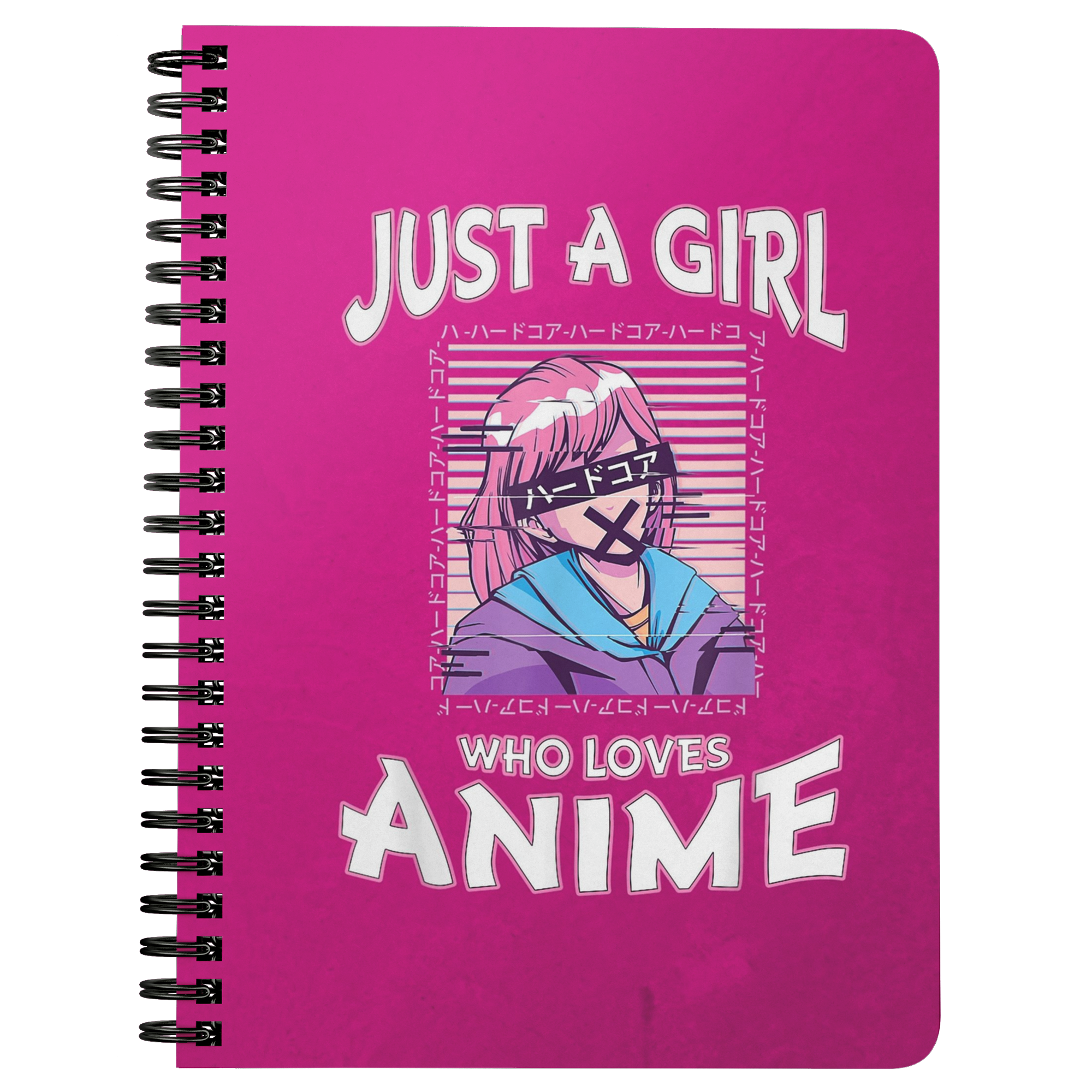 Just A Girl Who Loves Anime: Notebook: Anime Girl Notebook For School Or  College