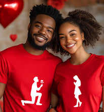 Load image into Gallery viewer, Cute Valentine Couple Shirt, Lover TShirt, Couple Tshirt, Valentine Shirt, Valentines Tshirt, Valentine Gift, Anniversary Gift, Couple Gifts
